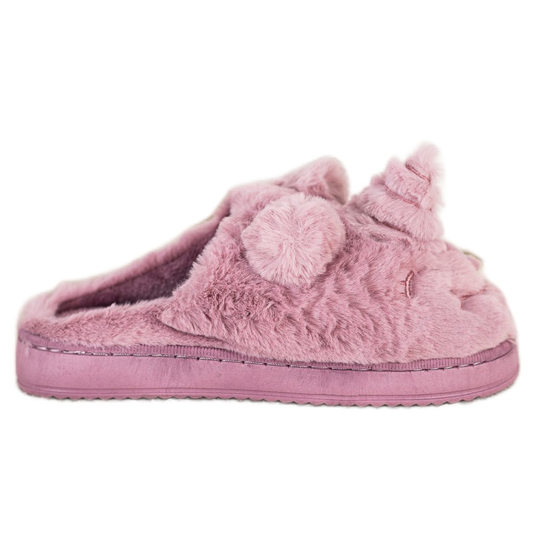 Bona Pantofole da donna unicorno viola rosa