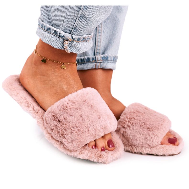 FJ1 Pantofole da donna Fur Powder Cold Days beige