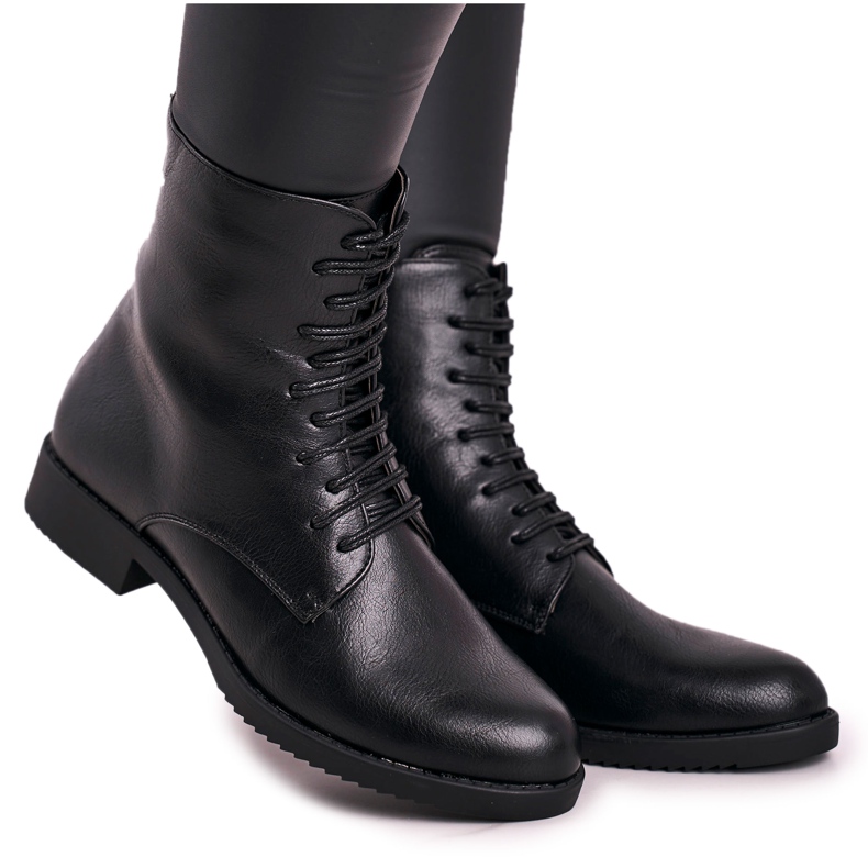 PJ1 Stivali caldi classici da donna con cerniera semplice nera decorativa nero