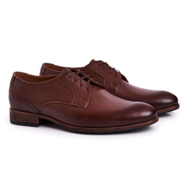 Bednarek Polish Shoes Mocassini Da Uomo In Pelle Con Suola Chiara Bednarek Marrone Scuro