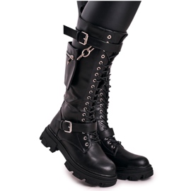 PS1 Stivali Caldi Da Donna Con Rene Staccabile Nero Brooklyn