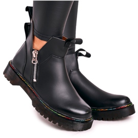 Stivaletti Chelsea Da Donna Con Cuciture Colorate Nero Addison
