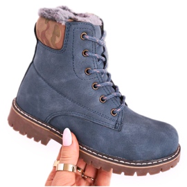 Apawwa Stivali Da Bambino Trappers Riscaldati Con Pelliccia Blue London beige marrone blu navy