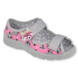 Scarpe per bambini Befado 969X162 rosa argento