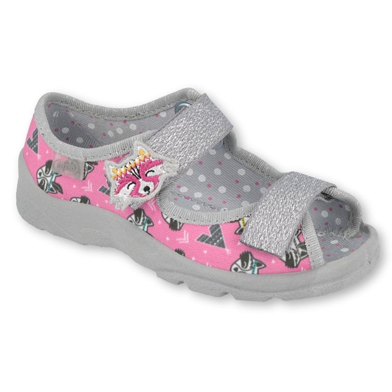 Scarpe per bambini Befado 969X162 rosa d'argento