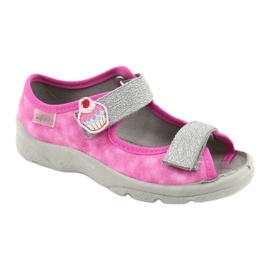 Scarpe per bambini Befado 969X163 rosa argento