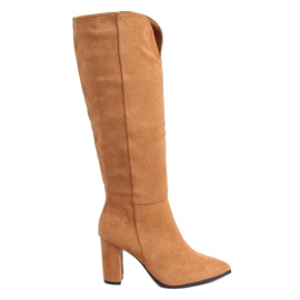 Stivali classici con cut-out cammello RB89P Camel marrone