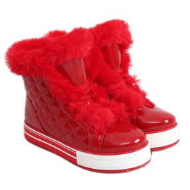 Stivali da neve verniciati rossi NB310P-3 Rossi rosso