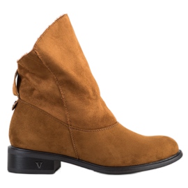 Weide Stivali Con Una Tomaia Larga marrone