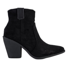 Small Swan Stivali alla moda in Spitz nero