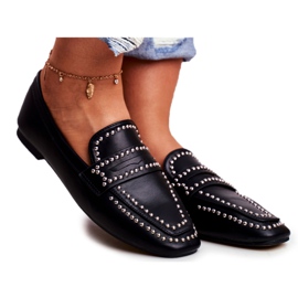 LU BOO Mocassini da donna Lords Black Harriet nero