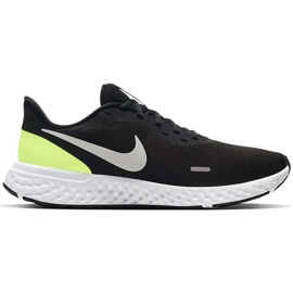 Scarpe da running da uomo Nike Revolution 5 nere e verdi BQ3204 010 bianca nero verde