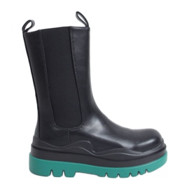 Stivali moto neri YK05 NERO / VERDE