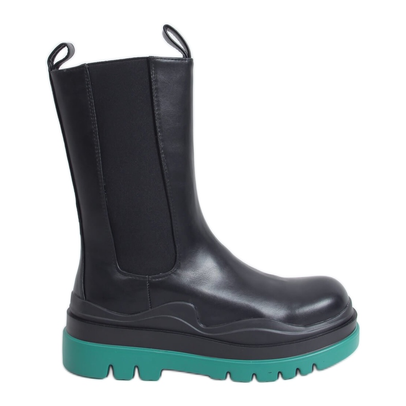 Stivali moto neri YK05 NERO / VERDE