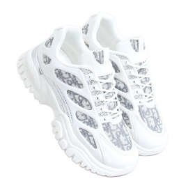 Scarpe sportive da donna bianche VL123 White bianco grigio