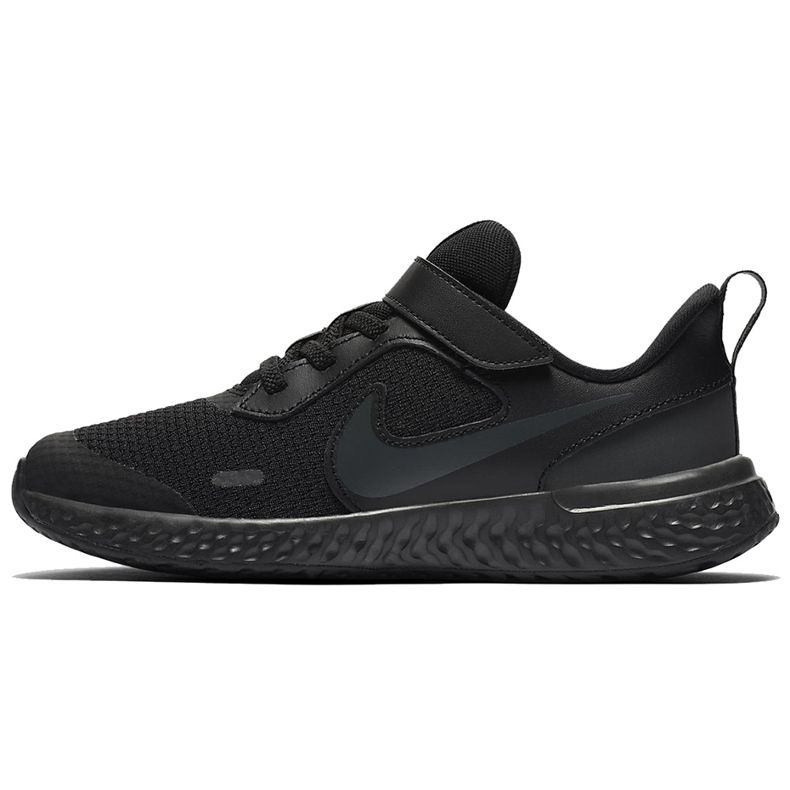 Nike Revolution 5 scarpe da bambino nero BQ5672 001