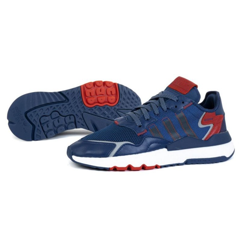Scarpe Adidas Nite Jogger M FW2052 rosso blu navy blu grigio