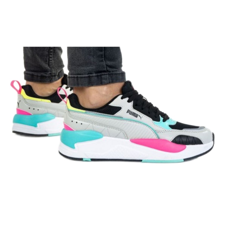 Puma X-Ray 2 Square M 373108 04 nero rosa grigio verde