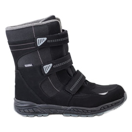 SHELOVET Stivali da neve in velcro nero