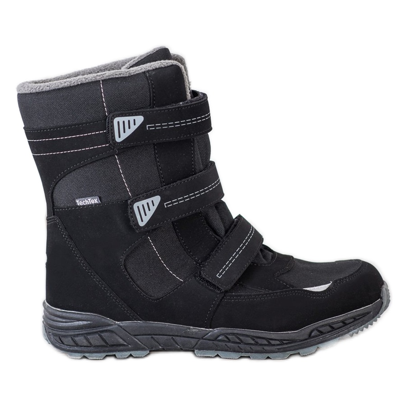 SHELOVET Stivali da neve in velcro nero
