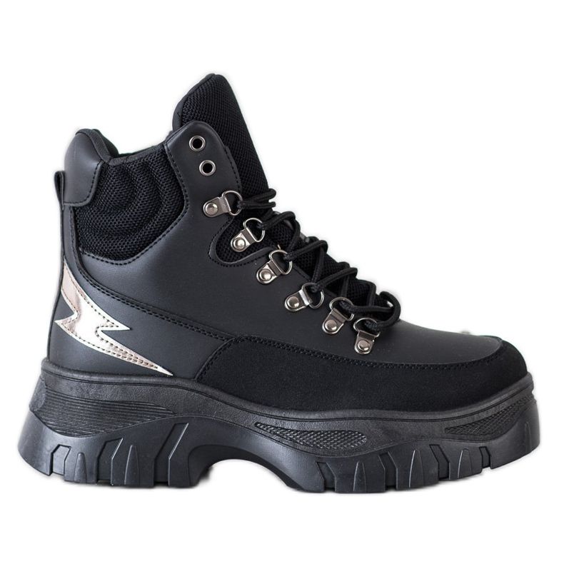 Seastar Stivaletti sportivi con lacci alla moda nero