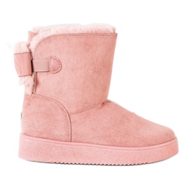 SHELOVET Mukluki con un fiocco rosa