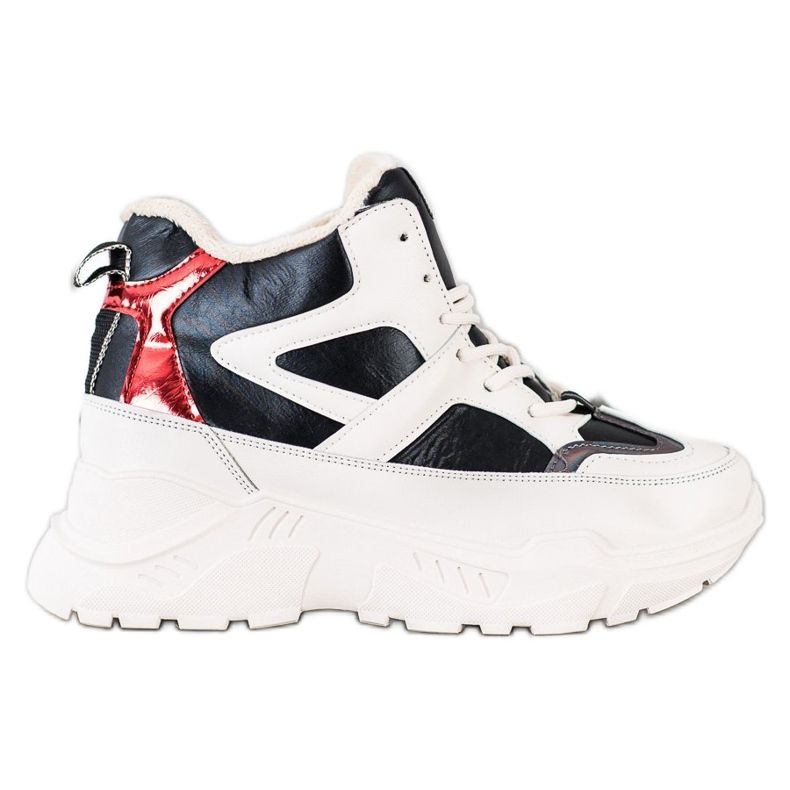 Seastar Stivaletti alla moda sportiva bianca nero rosso