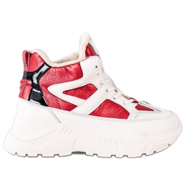 Seastar Stivaletti alla moda sportiva bianco nero rosso