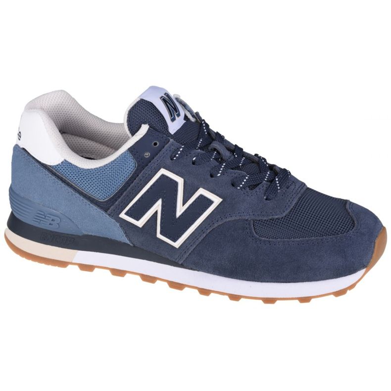 Scarpe New Balance U ML574GRE bianca blu navy blu
