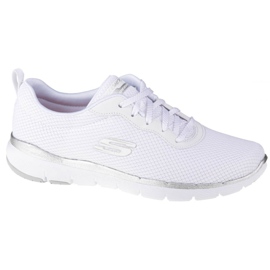 Skechers Flex Appeal 3.0 W 13070-WSL bianca d'argento
