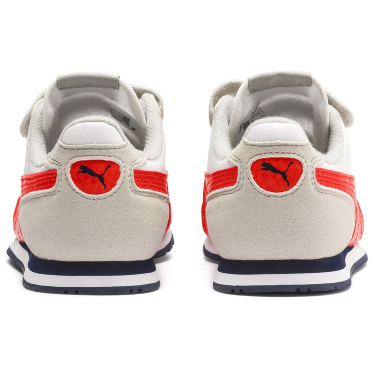 Scarpe per bambini Puma Cabana Racer Sl V Ps beige-rosse 360732 76