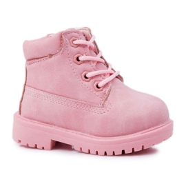 FRROCK Stivali Trappers per bambini Rosa cipria Dexter