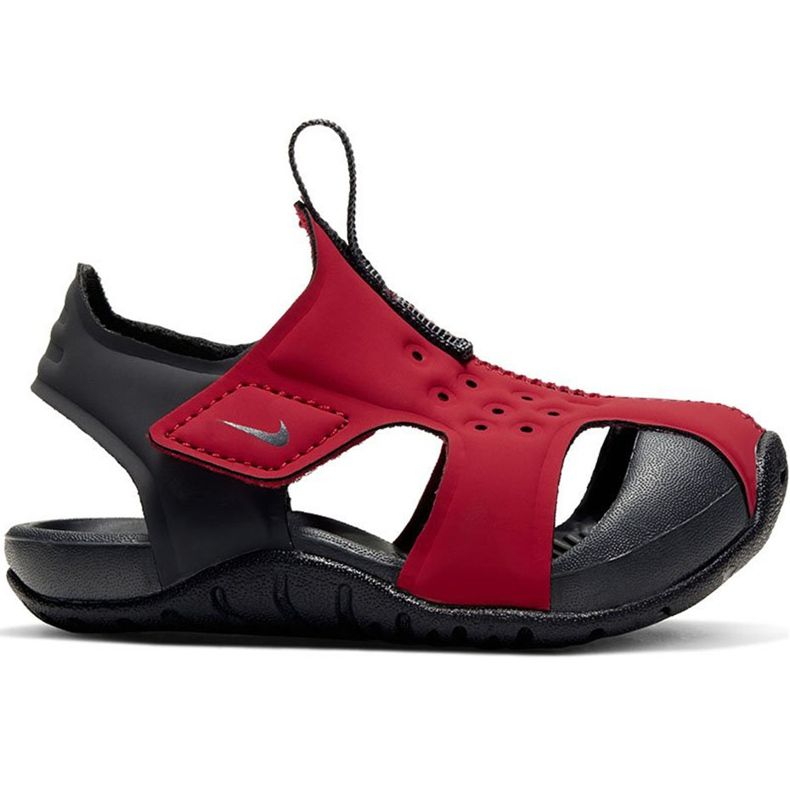 Nike Sunray Protect 2 sandali da bambino rosso 943827 603 nero