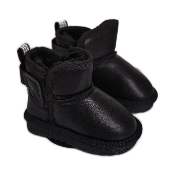Apawwa Stivali Da Neve Per Bambini Neri Con Pelliccia Charlotte Nera nero