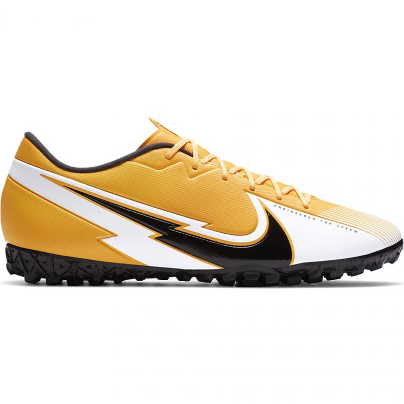 Nike Mercurial Vapor 13 Academy Tf M AT7996 801 scarpa da calcio nero, arancione, giallo gialli