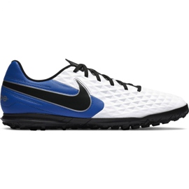 Scarpe da calcio Nike Tiempo Legend 8 Club Tf M AT6109 104 nero, blu, bianco bianca
