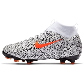 Nike Mercurial Superfly 7 Academy CR7 FG / MG Jr CV3182-180 scarpe da calcio bianca