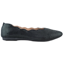 Filippo Eleganti ballerine in pelle nero