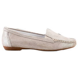 Filippo Mocassini in pelle lucida beige