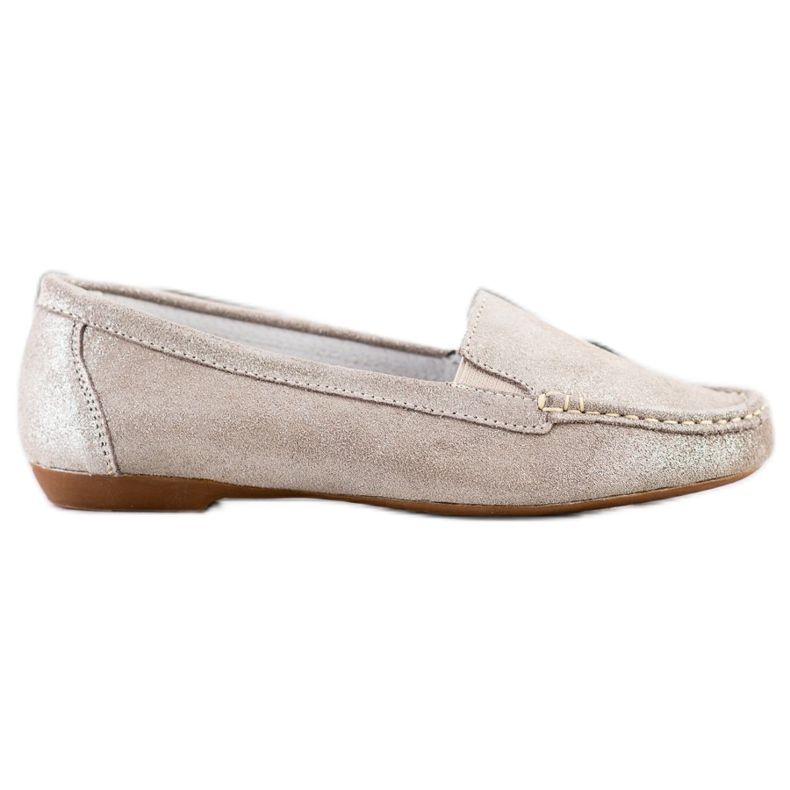 Filippo Mocassini in pelle lucida beige
