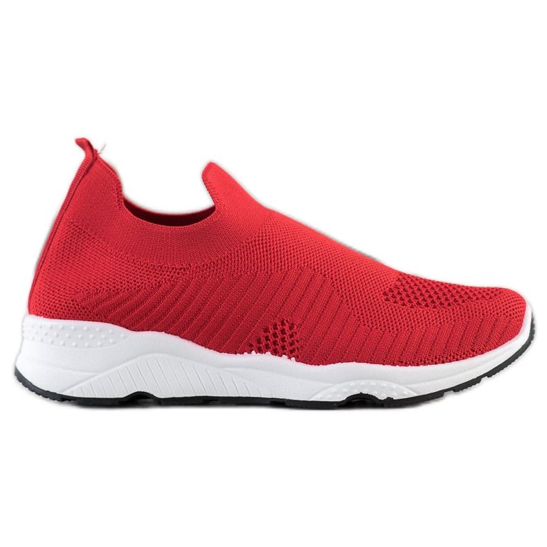 Goodin Scarpe da ginnastica senza lacci rosso
