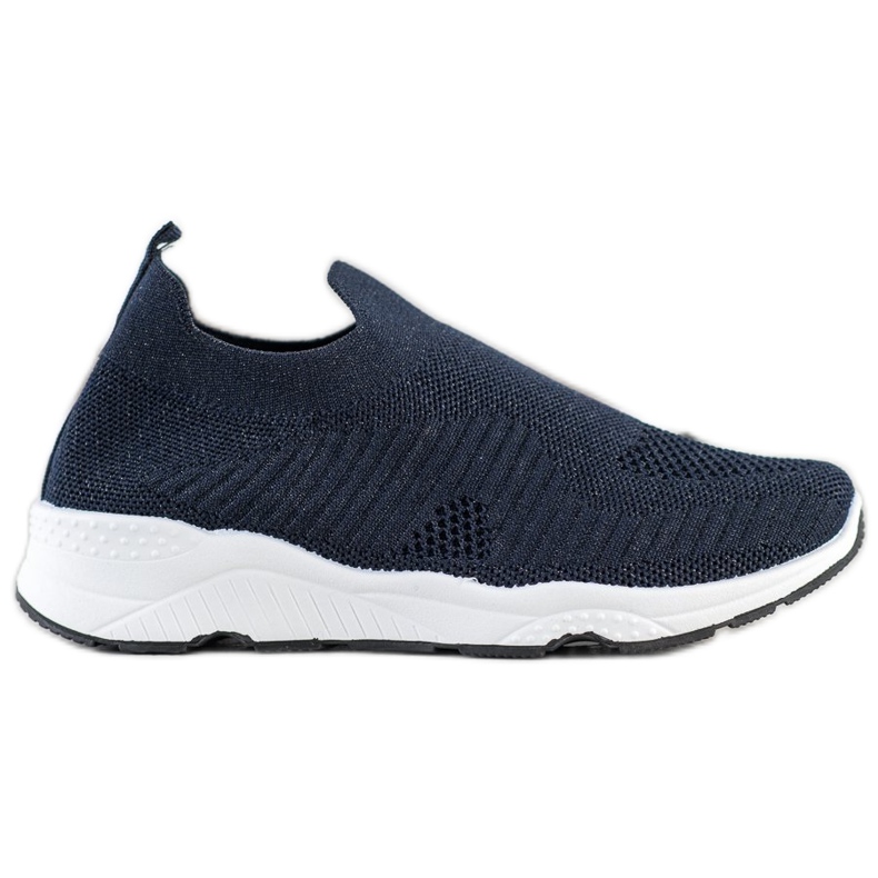 Goodin Scarpe da ginnastica senza lacci blu navy