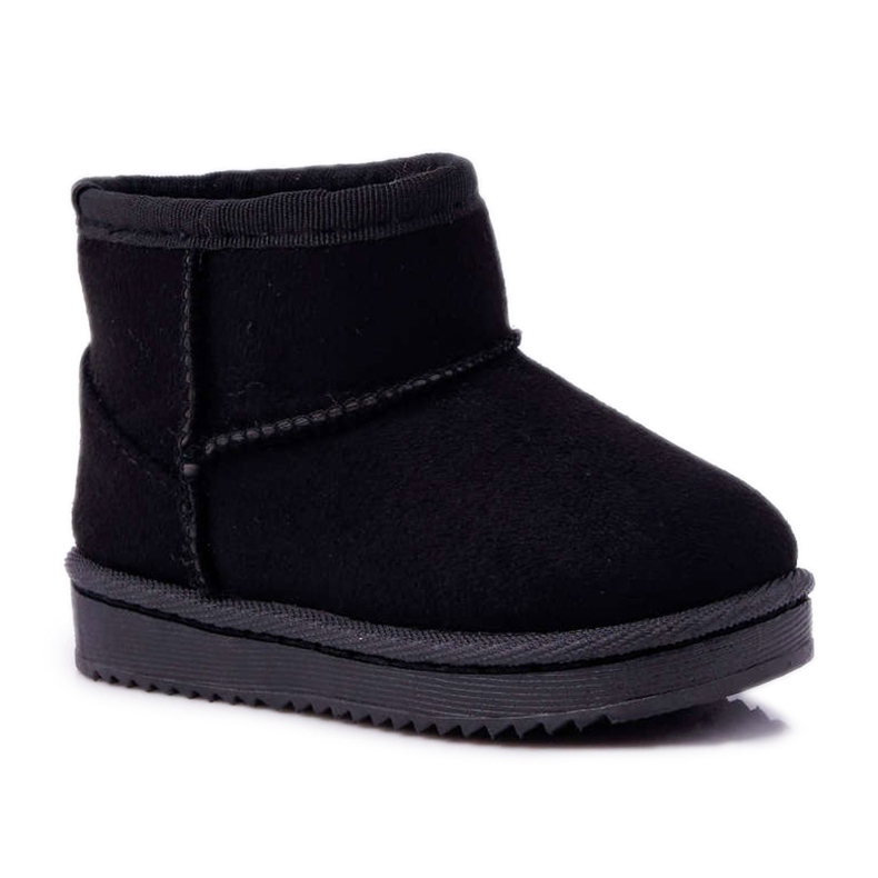 BUGO Stivali da neve da bambino per bambini neri caldi Gooby nero