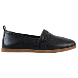 Slip on VINCEZA in pelle nero
