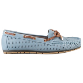 Kylie Mocassini comodi marrone blu