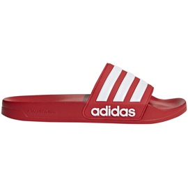 Ciabatte da uomo Adidas Adilette Shower rosse AQ1705 bianca rosso