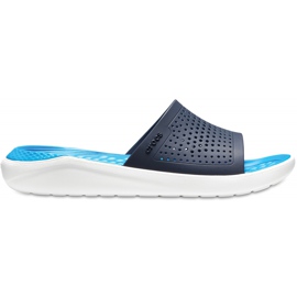 Crocs Literide Slide blu navy-bianco 205 183 462