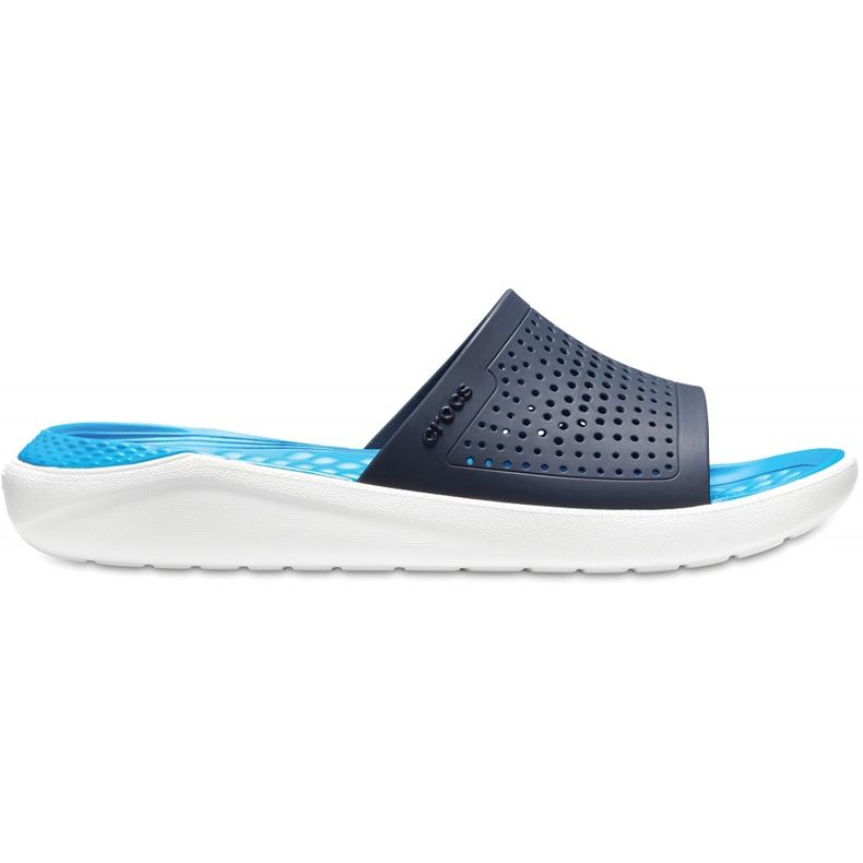 Crocs Literide Slide blu navy-bianco 205 183 462