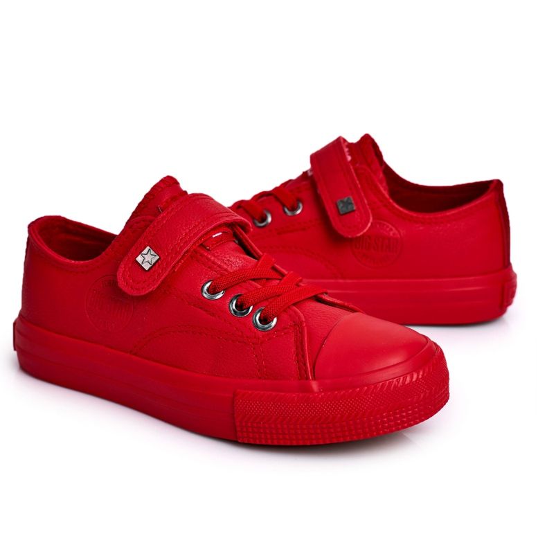 Sneakers in pelle per bambini Big Star EE374036 Rosso