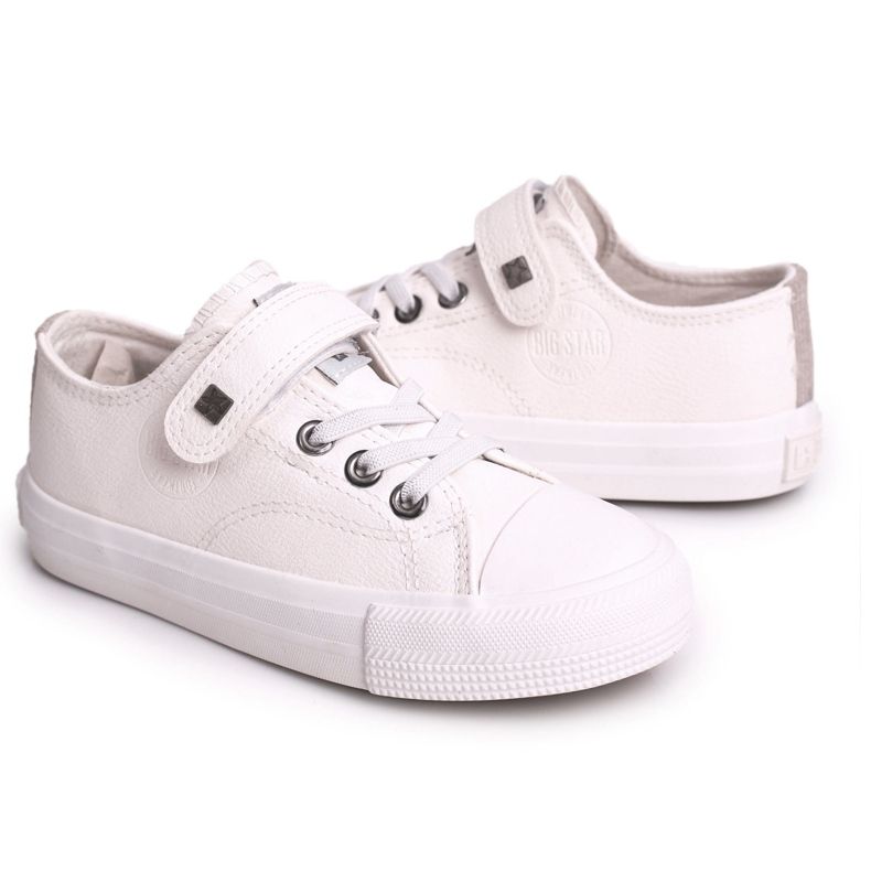 Sneakers in pelle per bambini Big Star EE374035 Bianco bianca